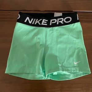 Nike Pro 3” Spring Green Shorts